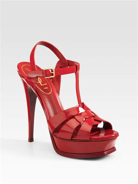 ysl tribute sandal red|YSL tribute sandals on sale.